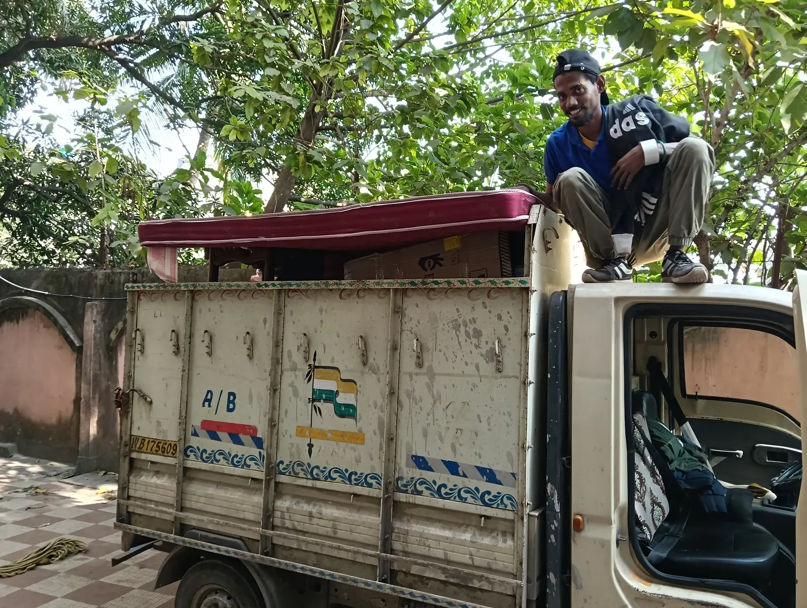 Packed household items ready for dispatch