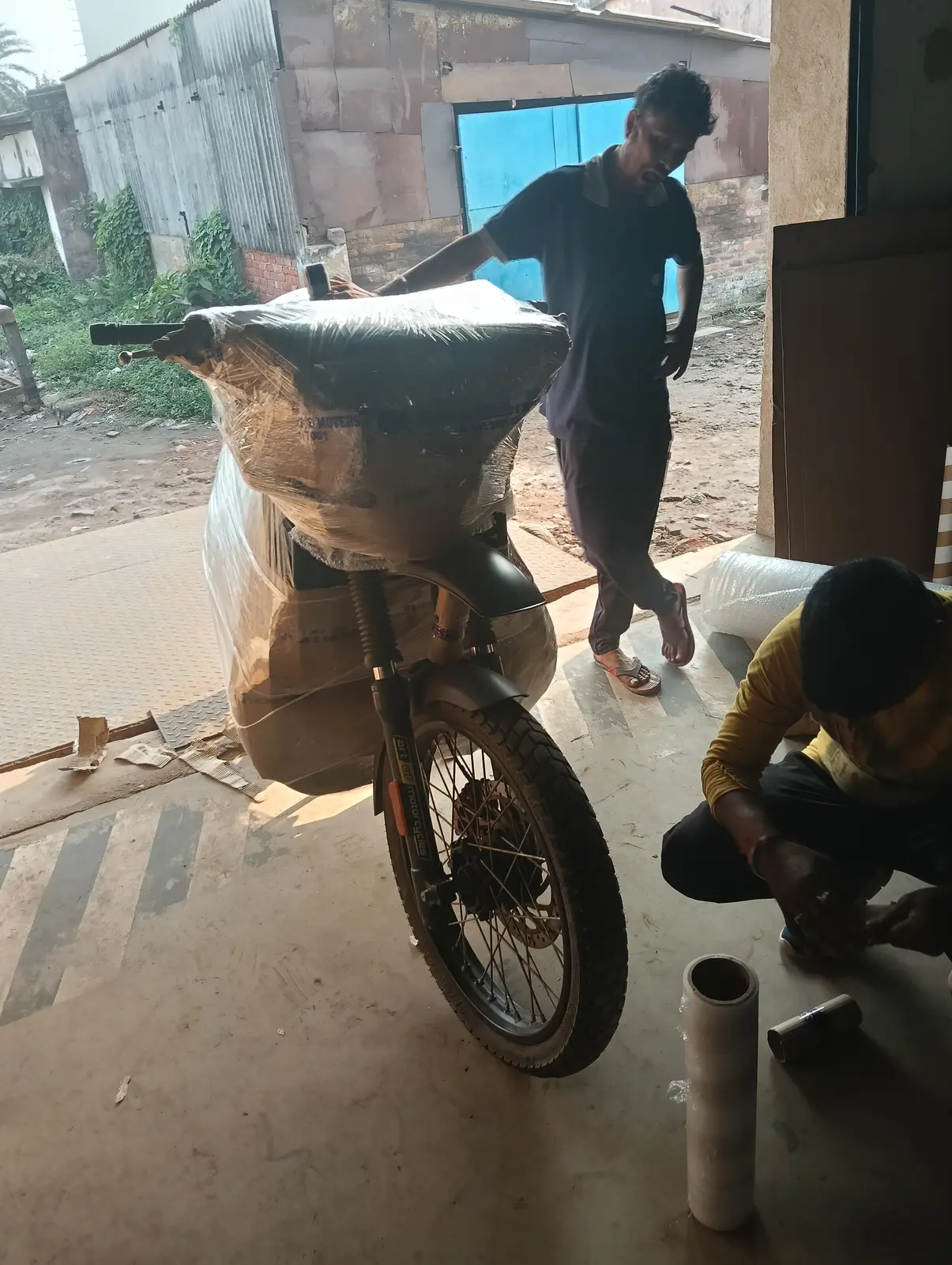 Professionally packed two-wheeler