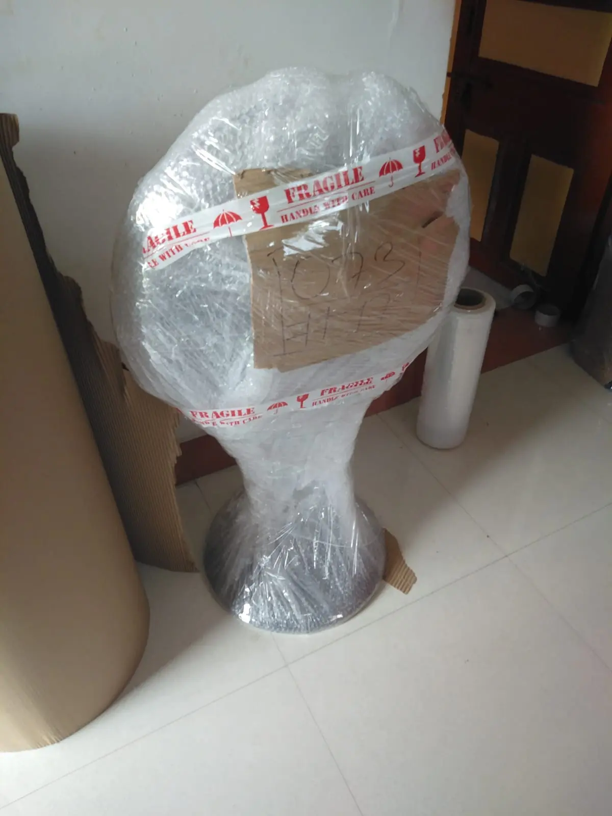 Household item protected for relocation